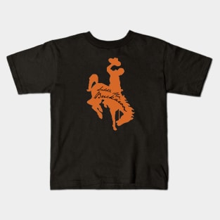 Saddle Up, Buckaroo (Black Script) Kids T-Shirt